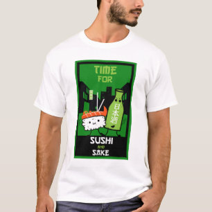 Sushi And Sake Foodies T-Shirt