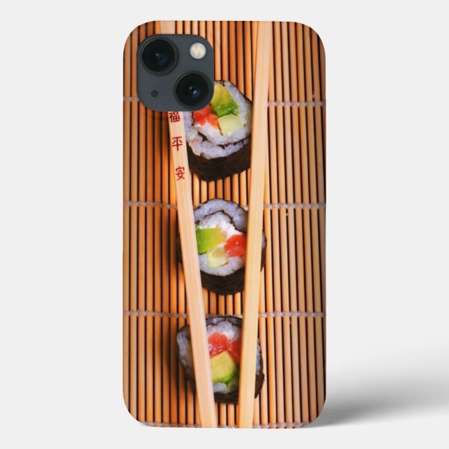 Sushi and wooden chopsticks Case-Mate iPhone case (Back)
