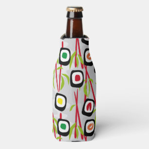 Sushi background bottle cooler