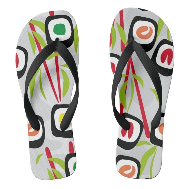 Sushi background jandals (Footbed)