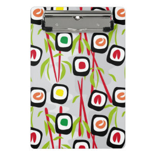Sushi background mini clipboard
