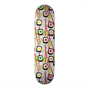 Sushi background skateboard