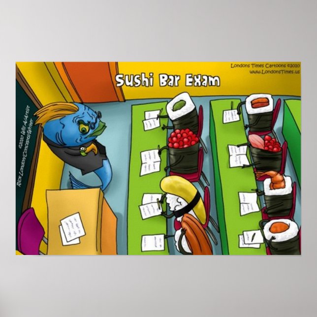Sushi Bar Exam Poster (Front)