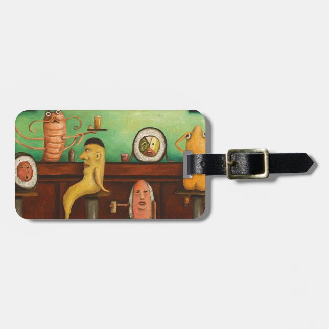 Sushi Bar Luggage Tag (Front Horizontal)