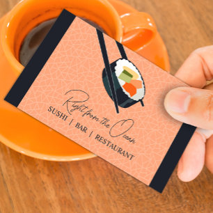 Sushi Bar Restaurant Business Card