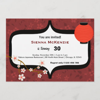 Sushi Birthday Invitation