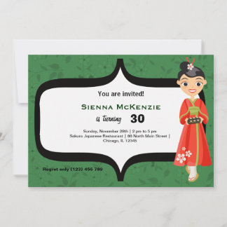 Sushi Birthday Invitation