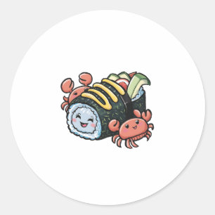 Sushi Buddies Classic Round Sticker