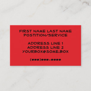 Sushi Business Card