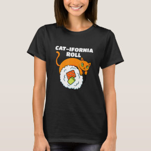 Sushi California Roll Japanese Dish Cuisine Itame  T-Shirt