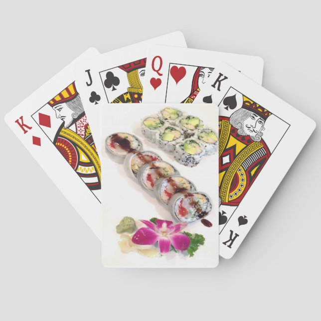 Sushi California Rolls Playing Cards (Back)