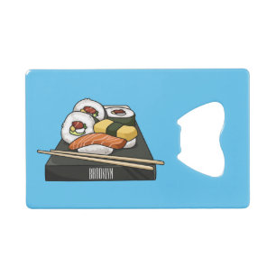 Sushi cartoon illustration 
