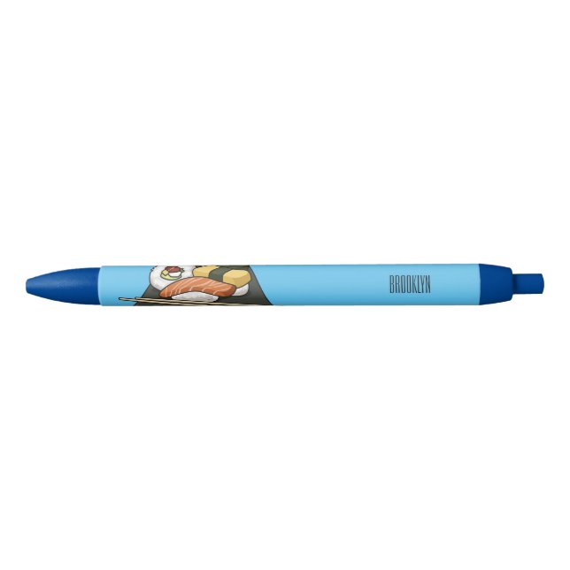 Sushi cartoon illustration  black ink pen (Front)