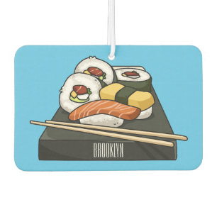 Sushi cartoon illustration car air freshener