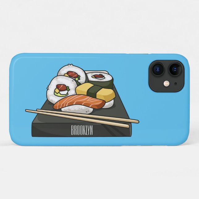 Sushi cartoon illustration  Case-Mate iPhone case (Back (Horizontal))