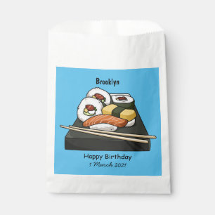 Sushi cartoon illustration favour bags