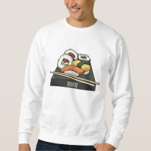 Sushi cartoon illustration sweatshirt