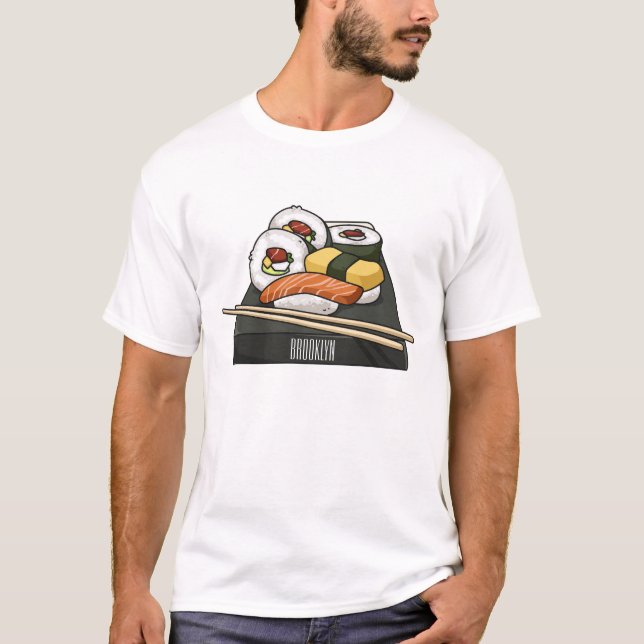 Sushi cartoon illustration  T-Shirt (Front)