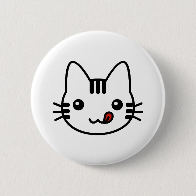 Sushi Cat 6 Cm Round Badge (Front)