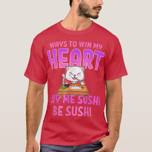 Sushi Cat Anime Merch Manga Cosplay Japanese Food  T-Shirt