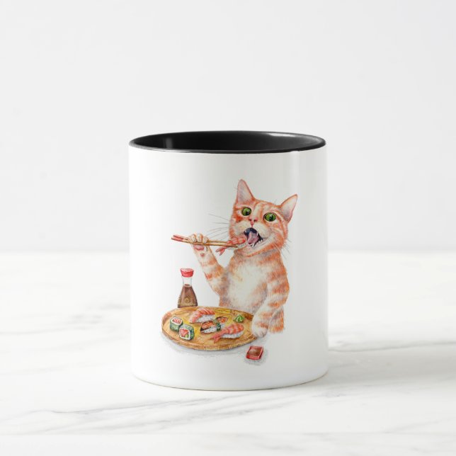 Sushi Cat Mug (Center)
