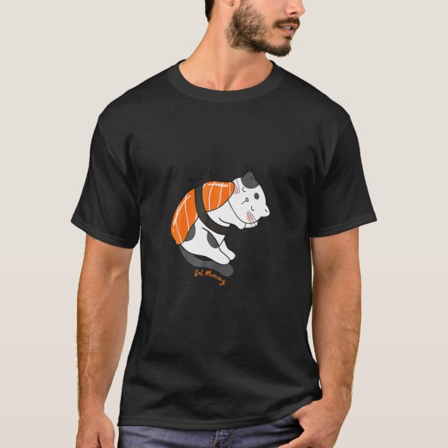 Sushi  Cat Mummy T-Shirt (Front)