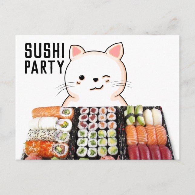 SUSHI CAT POSTCARDS (Front)