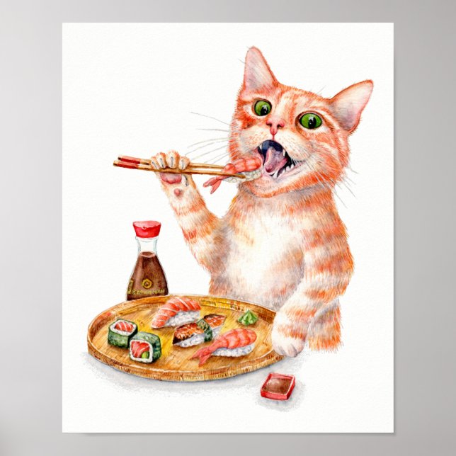 Sushi Cat Poster (Front)