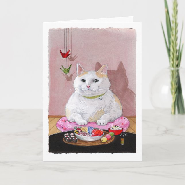 Sushi Cat - Sashimi Sweetie Card (Front)