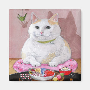 Sushi Cat Sashimi Sweetie Magnet