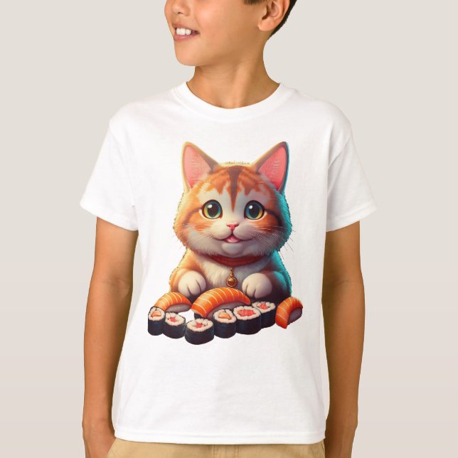 Sushi Cat T-Shirt (Front)