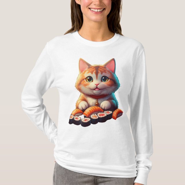 Sushi Cat T-Shirt (Front)