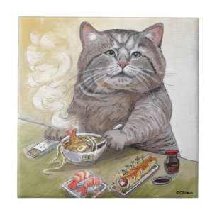 Sushi Cat Tempura Udon Tile