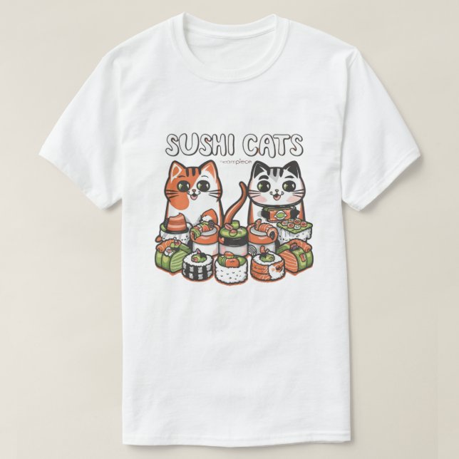 Sushi Cats Soiree T-Shirt (Design Front)