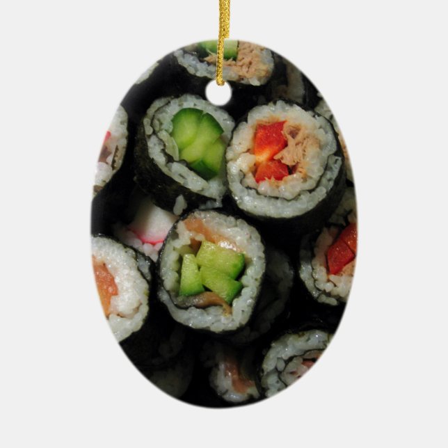 Sushi Ceramic Tree Decoration (Front)