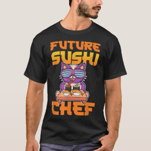 Sushi Chef Cat LGBTQ Gay Pride Maki Anime Figure M T-Shirt