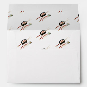 Sushi Chopstic Japan Asian Pattern Wedding Envelope