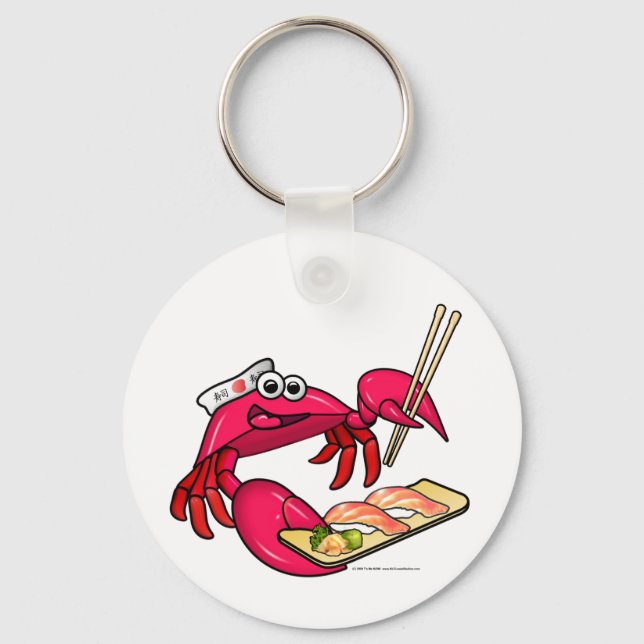 Sushi Crab Key Ring (Front)