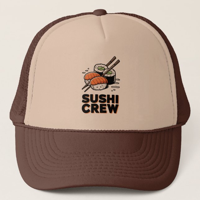 Sushi Crew Trucker Hat (Front)