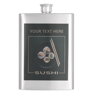 SUSHI custom text flask