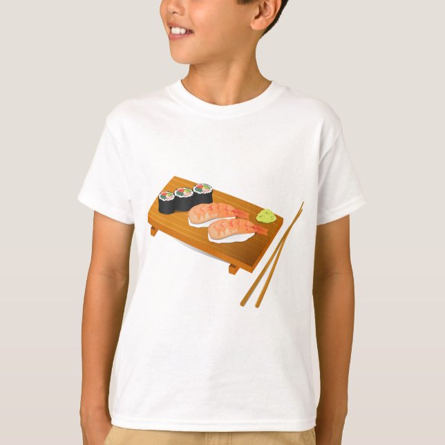 Sushi cute Japanese food T-Shirt (Front)