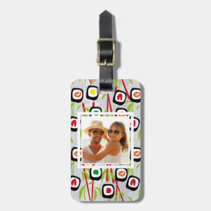 Sushi Design Pattern   Monogram Luggage Tag