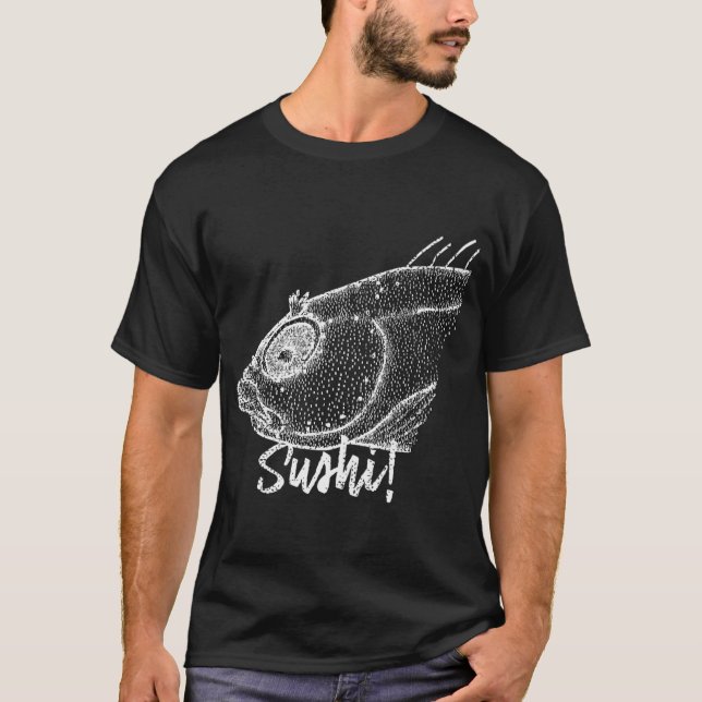 Sushi! Fish Head T-Shirt (Front)