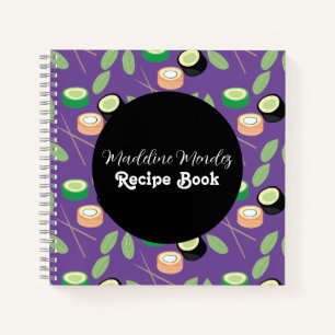 Sushi Food Chef Cook Recipe Notebook