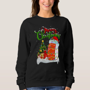 Sushi Food  Xmas Decorations Santa Sushi Christmas Sweatshirt