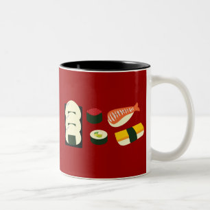 Sushi Fun Two-Tone Coffee Mug
