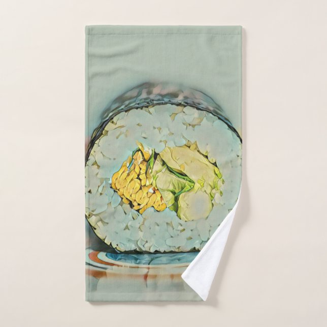 Sushi gift for food lovers hand towel (Hand Towel)