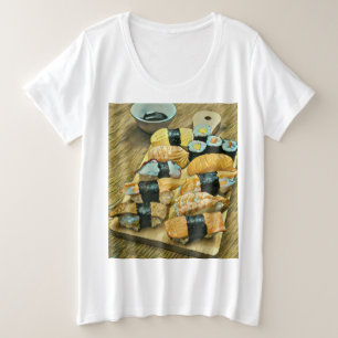 Sushi gift for food lovers plus size T-Shirt