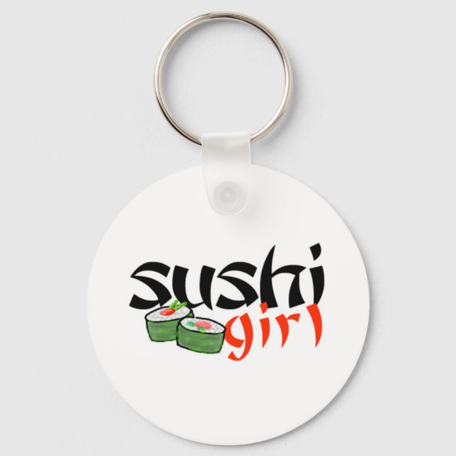 Sushi Girl Key Ring (Front)