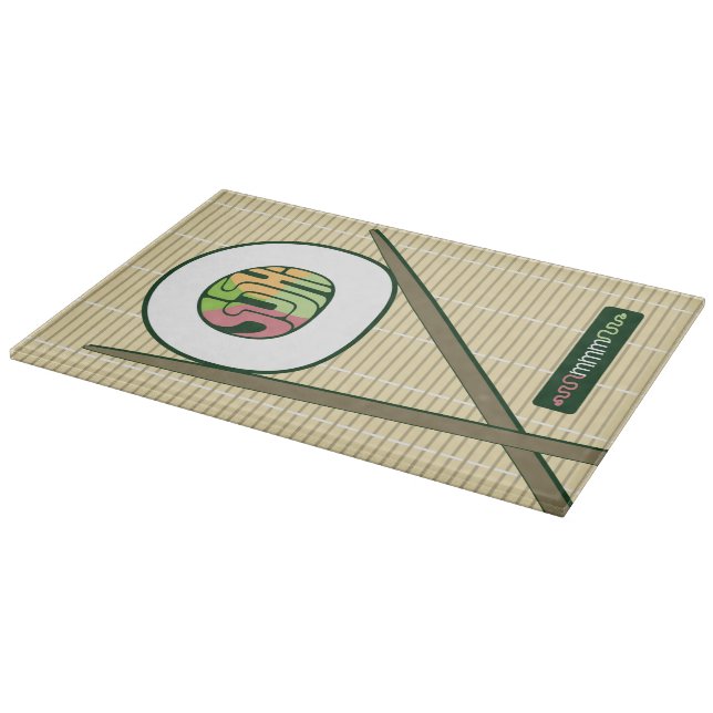 Sushi Glass Cutting Board (Corner)